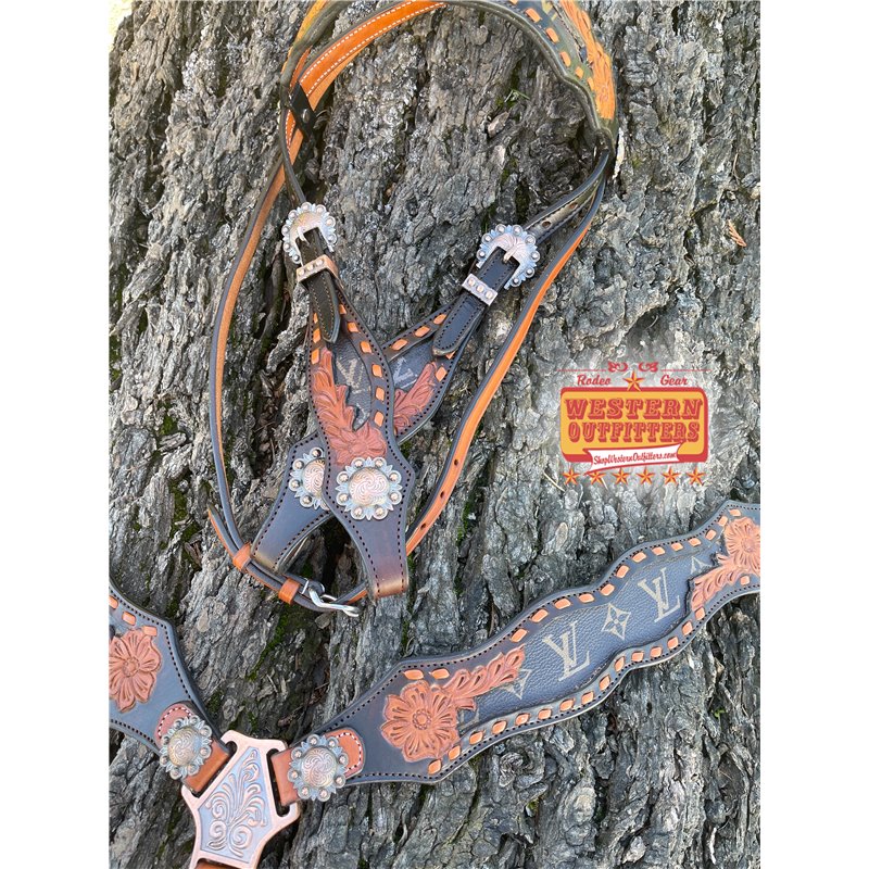 Laredo Fringe Beaded Headstall and Breast Collar Set Laredo Fringe Beaded Headstall and Breast Collar Set