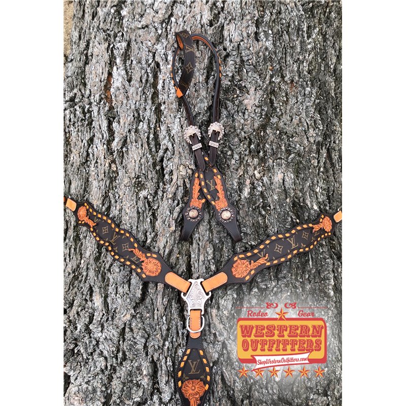 Laredo Fringe Beaded Headstall and Breast Collar Set Laredo Fringe Beaded Headstall and Breast Collar Set