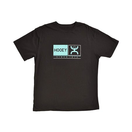 Hooey "Roots" Black and Light Blue Men's T-Shirt