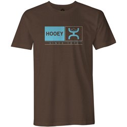 Hooey "Roots" Brown and Turquoise Men's T-Shirt