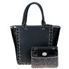 Trinity Ranch Hair-On Leather Collection Tote /Crossbody Black