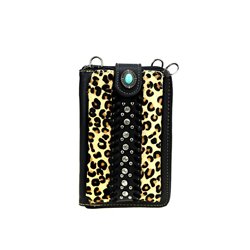 Montana West Leopard Print Collection Phone Case Crossbody Wallet