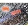 Designer Leather Tripping Collar With Fringe