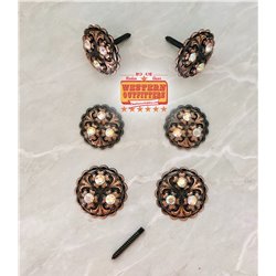 Copper AB Crystal Saddle Concho Pack