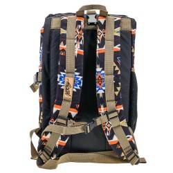 Hooey "Topper II" Backpack - Black/Orange Aztec