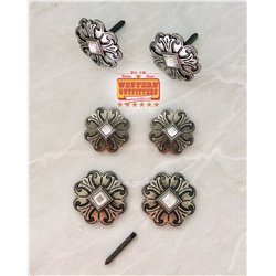Silver AB Crystal Saddle Concho Pack