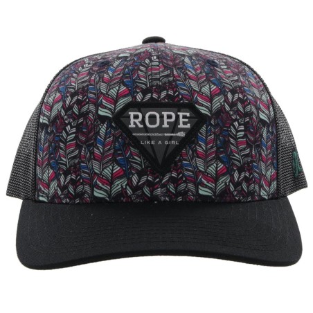 Hooey Rope Like a Girl Feather Cap