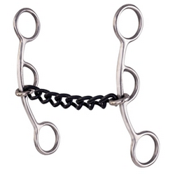 Stainless Steel Gag Bit with Sweet Iron Chain Mouth