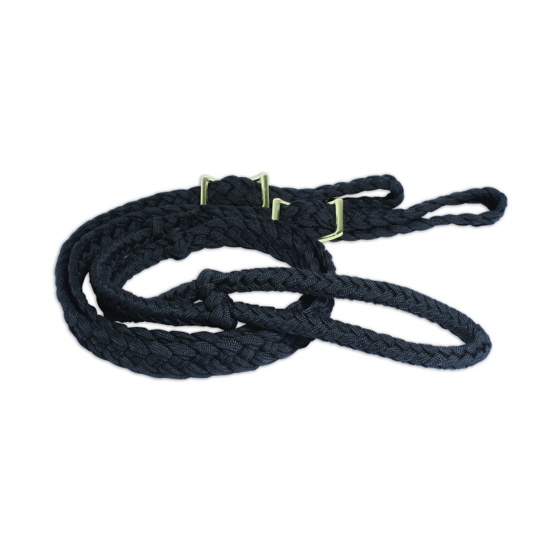 Professional's Choice Rope Rein : 5/8 Braid - Black