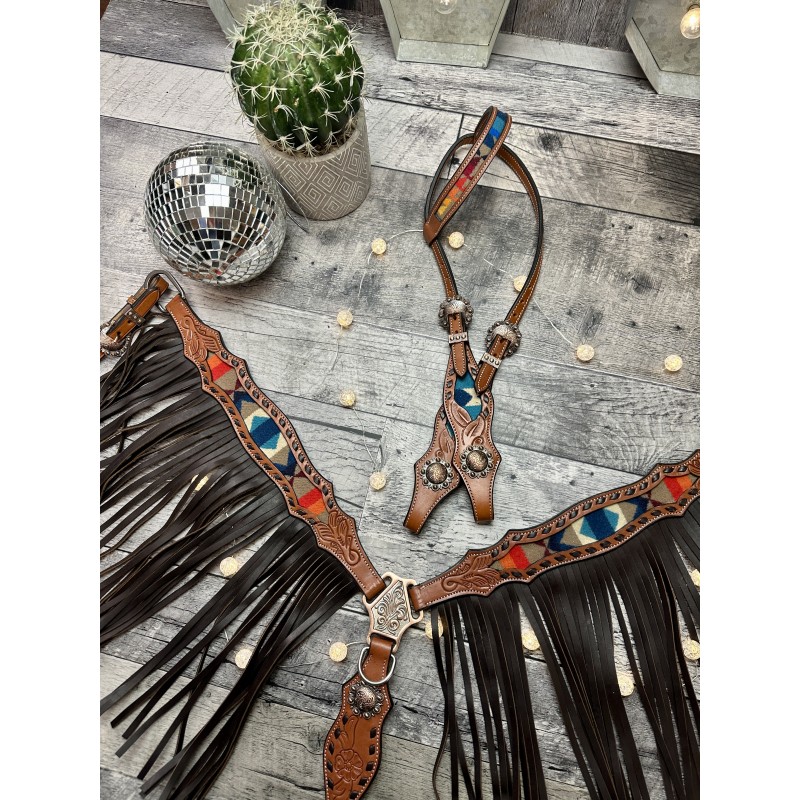 Selena Bridle & Fringe Breastplate Set main image 1