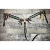 Dark Leather Gator Breast Collar