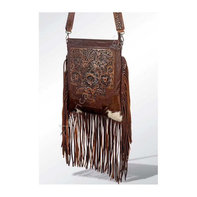 American Darling Brown Cowhide With Leather Crossbody