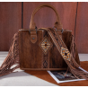 Trinity Ranch Hair On Cowhide Tote/Crossbody - Brown