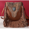 Montana West Hair-On Cowhide Fringe Crossbody - Brown