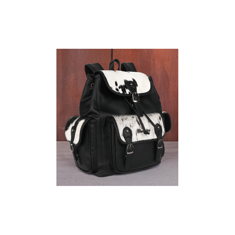 Wrangler Hair-on Cowhide Backpack - Black