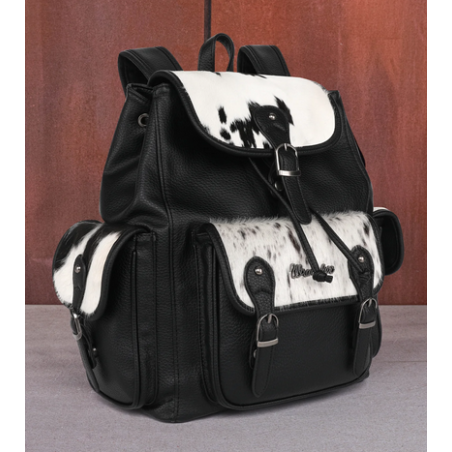 Wrangler Hair on Cowhide Backpack Black