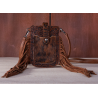 Montana West Hair-On Cowhide Fringe Phone Wallet Crossbody