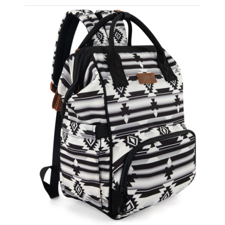 Wrangler Aztec Printed Callie Backpack Diaper Bag