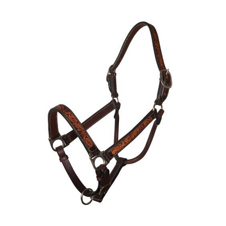 Professional's Choice Black Floral Roughout Halter