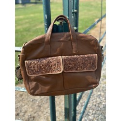 Montana West Ammi & Abba Briefcase Bag - Tan