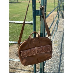 Montana West Ammi & Abba Briefcase Bag - Tan