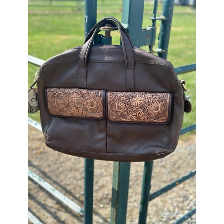 Montana West Ammi & Abba Briefcase Bag - Brown