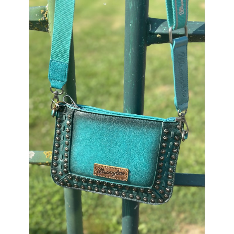 Wrangler Bag Studded - Turquoise