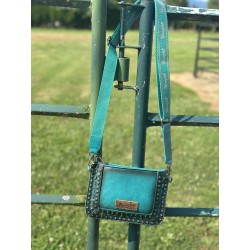 Wrangler Bag Studded - Turquoise