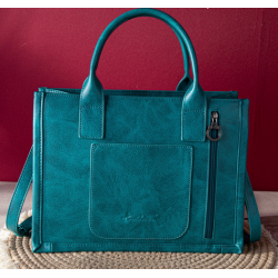 Montana West Tote w/Wallet - Turquoise