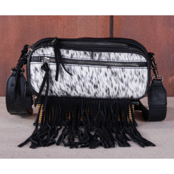 Trinity Ranch Fringe Belt Bag - Black