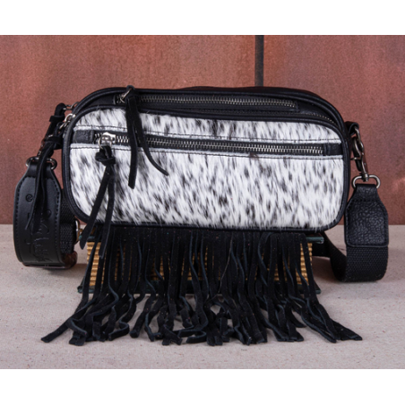 Trinity Ranch Fringe Belt Bag - Black