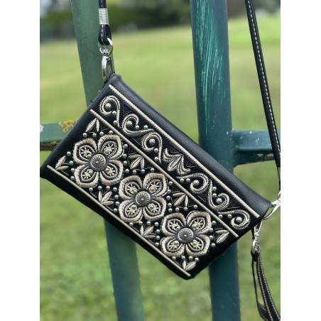 American Bling - Crossbody Embroidered - Black