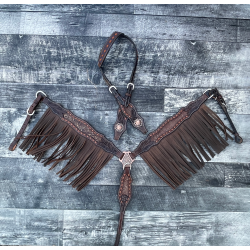 John Wayne Fringe Headstall and Breast Collar Set