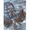 Josie Wales Headstall and Fringe Breast Collar Set