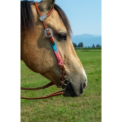 Pink Mohair Headstall