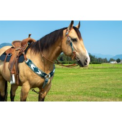 Grey Mohair Headstall