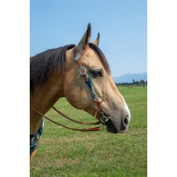 Grey Mohair Headstall