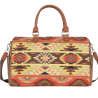 Montana West Aztec Canvas Weekender Bag - Brown