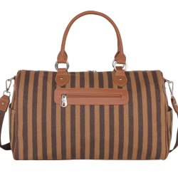 Montana West Aztec Canvas Weekender Bag - Brown