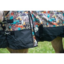 Route 66 1200D  Ripstop Waterproof Rain Sheet with Attached Neck