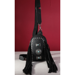 Montana West Fringe Mariposa Concho Collection Sling Bag
