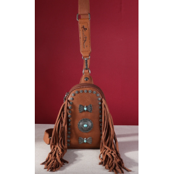 Montana West Fringe Mariposa Concho Collection Sling Bag