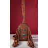 Montana West Fringe Mariposa Concho Collection Sling Bag