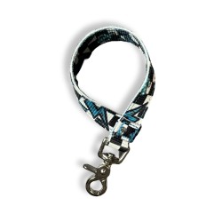 Turquoise Glass Tie Down...