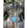 Butterfly Headstall & Fringe Breast Collar Set