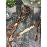 Gold Designer Headstall & Breast Collar Set