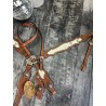 Gold Designer Headstall & Breast Collar Set