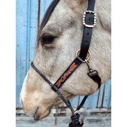 Tooled Leather Lariat Nose Halter