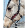 Buck Stitch Leather Lariat Nose Halter