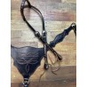 Denim Boot Stitch Headstall & Breast Collar Set